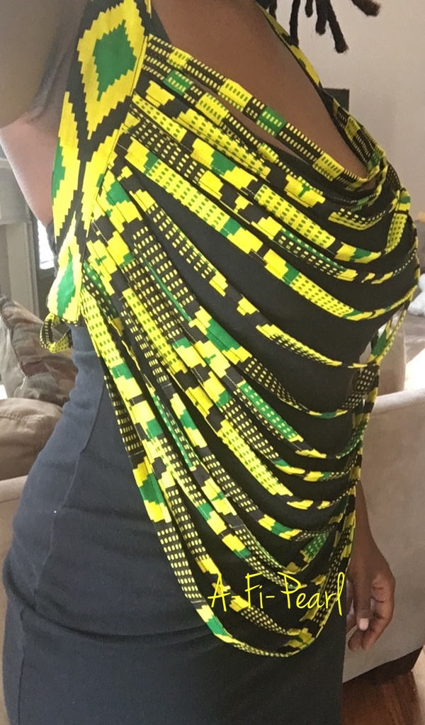 Jamaican inspired body necklace 