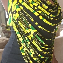 Jamaican inspired body necklace 