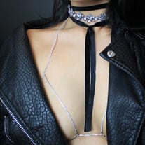 Crystal Triangle Body Chain 
