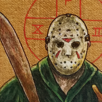 Religious Horror Icon-Jason Voorhees-T.G.I.F.-Friday the 13th-5"x7" Print - Thumbnail 3