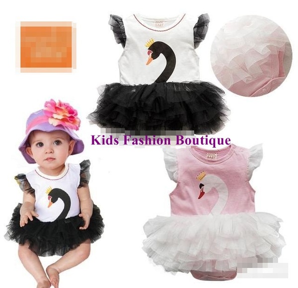 Baby Girl Gorgeous Swan Tutu Dress