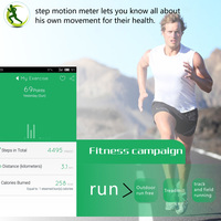 Bluetooth Fitness Wristband Heart Rate Blood Pressure Mood Monitor Sleep Tracker - Thumbnail 3