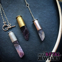 Crystal Bullet Pendant