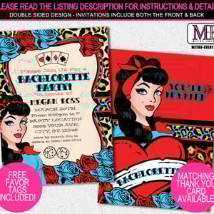 Pin-up Birthday - Invitations 