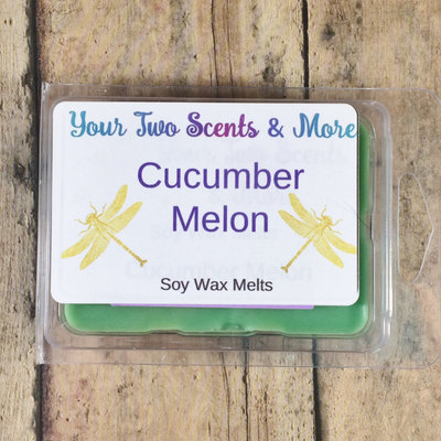 Cumcumber melon scented wax melts, soy wax melts, soy wax tart, candle melts, wax tarts, wax cubes, wax warmer, soy melts, 3.5 oz melts