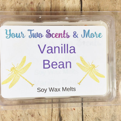 Vanilla bean scented wax melts, wax tart, soy melts, wax cube, tart warmer, candle melts, soy wax melts, natural soy candle, 3.5 oz wax melt