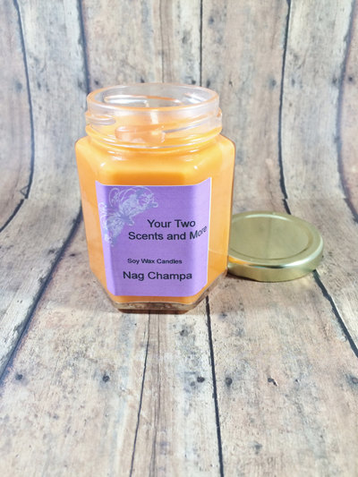 Homemade Candles, Nag Champa Scented Soy Candles, Nag Champa Incense, Meditation Candle, Yoga Candle, Natural Soy Candle, 6 Oz Jar Candles