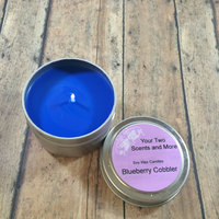 Homemade Candles, Blueberry Cobbler Scented Soy Candles, 4 Oz Candle Tins, Hand Poured Soy Candles, Natural Soy Candles, Vegan Candles - Thumbnail 1