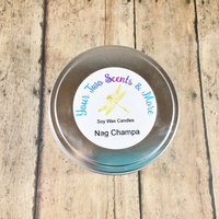 Nag Champa Scented Soy Candles, Homemade Candles, Meditation Candle, Yoga Candle, 8 Oz Candle Tins, Natural Soy Candles, Vegan Candles - Thumbnail 2