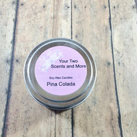 Pina Colada Travel Candle, 6 Oz Candle Tin, Scented Soy Candle, Handmade Candle, Soy Wax Candle, Natural Candle, Vegan Candle, Eco Friendly - Thumbnail 2