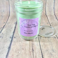 Mint Mojito Mason Jar Candle, 8 Oz Candle, Scented Soy Candle, Mint Candle, Soy Wax Candle, Natural Soy Candle, Vegan Candle, Eco Friendly - Thumbnail 1