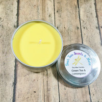 Green Tea & Lemongrass Vegan Candle, Soy Wax Candle, Natural Soy Candle, Eco Friendly, Scented Soy Candle, Handmade Candle, 8 Oz Candle Tin - Thumbnail 2