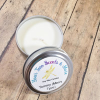 Tommy (Men's Type) Scented Soy Candle, Handmade Candle, Man Canlde, Soy Wax Candle, Natural Soy Candle, Vegan Candle, 4 Oz Candle Tin - Thumbnail 2