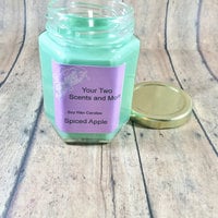 Spiced Apple Vegan Candle, Soy Wax Candle, Natural Soy Candle, Eco Friendly Candle, Apple Candle, Scented Soy Candle, 6 Oz Jar Candle - Thumbnail 1