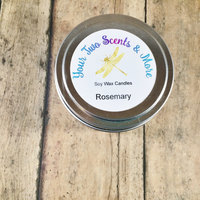 Rosemary Scented Soy Candle, Handmade Candle, Soy Wax Candle, Natural Soy Candle, Vegan Candle, Eco Friendly Candle, 6 Oz Candle Tin - Thumbnail 2