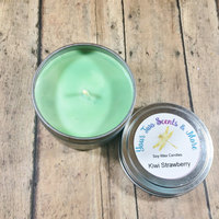 Kiwi Strawberry 6 Oz Candle Tin, Natural Soy Candle, Vegan Candle, Soy Wax Candle, Eco Friendly Candle, Scented Soy Canlde, Handmade Candle - Thumbnail 2