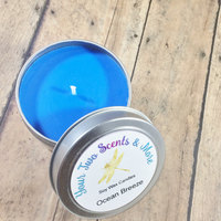 Ocean Breeze 4 Oz Candle Tins, Scented Soy Candles, Handmade Candles, Soy Wax Candle, Natural Soy Candle, Vegan Candles, Eco Friendly Candle - Thumbnail 1