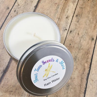 Rain Water Vegan Candle, Natural Soy Candle, Soy Wax Candle, Eco Friendly Candle, Scented Soy Candle, Handmade Candle, 8 Oz Candle Tin - Thumbnail 2