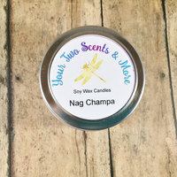 Nag Champa Natural Candle, Vegan Candle, Soy Wax Candle, Yoga Candle, Meditation Candle, Scented Soy Candle, 4 Oz Candle Tin - Thumbnail 2