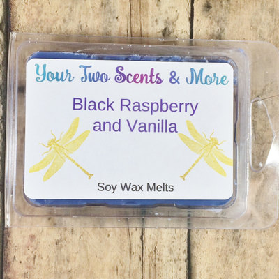 Black raspberry and vanilla scented soy wax melts, wax tarts, soy melts, wax cube, tart wamer, candle melts, natural wax melts, 3.5 oz melts