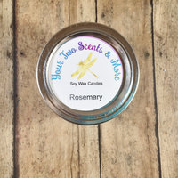 Rosemary 4 Oz Jar Candle, Scented Soy Candle, Soy Wax Candle, Natural Soy Candle, Vegan Candle, Eco Friendly Candle, Handmade Candle - Thumbnail 2