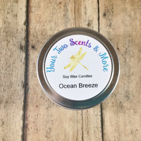 Ocean Breeze 4 Oz Candle Tins, Scented Soy Candles, Handmade Candles, Soy Wax Candle, Natural Soy Candle, Vegan Candles, Eco Friendly Candle - Thumbnail 2