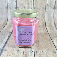 Grapefruit and Mangosteen Natural Soy Candles, Soy Wax Candles, Vegan Candles, Scented Soy Candles, Handmade Candles, 6 Oz Jar Candles - Thumbnail 1