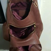 COACH Brown Pebbled Leather Madison Phoebe Shoulder Bag Purse F1376-26224 hobo - Thumbnail 4