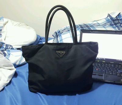 PRADA Authentic Black Tessuto PRADA Authentic Black Tessuto Nylon Tote Bag