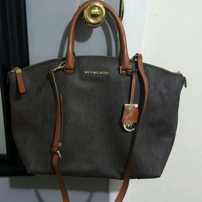 Michael kors jet set signature tote brown