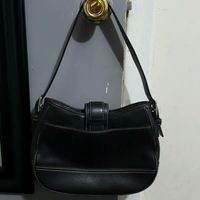 COACH BLACK LEATHER HOBO SHOULDER BAG PURSE 7584!!! Good Condition!!! - Thumbnail 1
