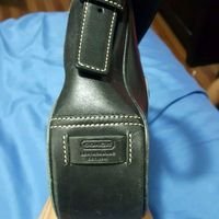 COACH BLACK LEATHER HOBO SHOULDER BAG PURSE 7584!!! Good Condition!!! - Thumbnail 4