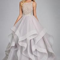 Ball Gown Organza and Lace Wedding Dress Wedding Party Dress Bridal Gown - Thumbnail 1