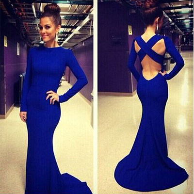 Sexy prom dress floor length graduation party dress 