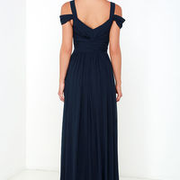 Off Shoulder Chiffon Prom Dress Graduation Party Dress - Thumbnail 2