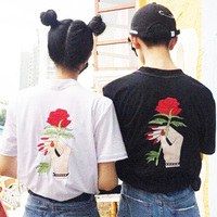 TAKE MY ROSE TEE ( BLACK / WHITE ) - Thumbnail 2