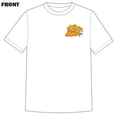 Pizza face 100% cotton white t-shirt