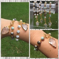 Arrowhead Rosary Bead Bracelet - Thumbnail 1