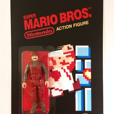 Custom nintendo super mario figure