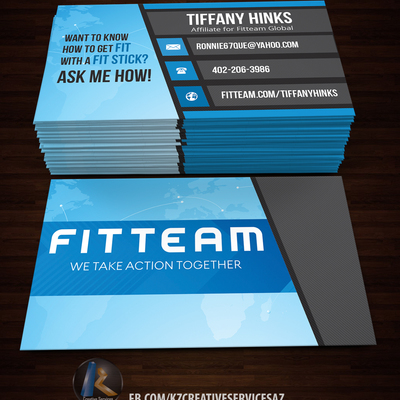 Fitteam business cards style 1
