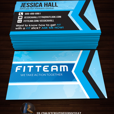 Fitteam business cards style 2