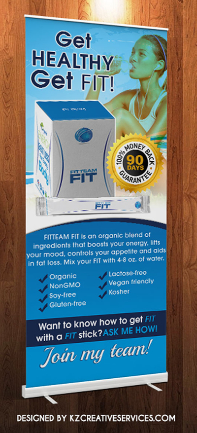 FITTEAM - RETRACTABLE BANNER