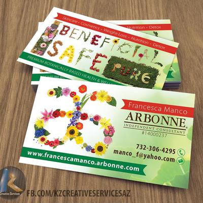 Arbonne business cards style 1