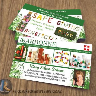 Arbonne business cards style 2