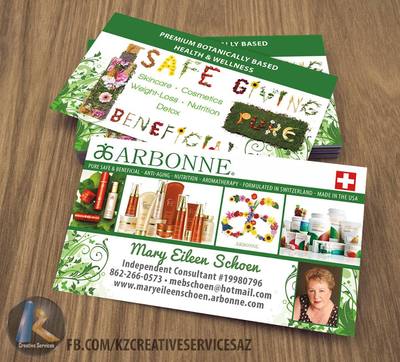 ARBONNE Business Cards style 2