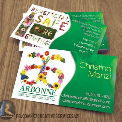 Arbonne business cards style 3
