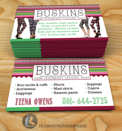 BUSKINS Business Cards style 2