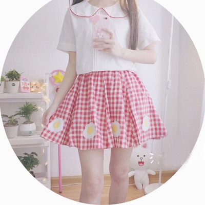 Girls fashion poached eggs skirt