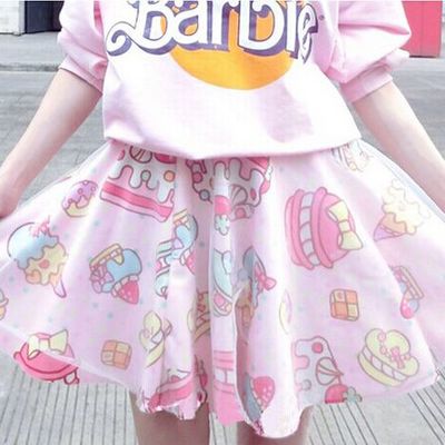 Lolita girls' gauze skirt