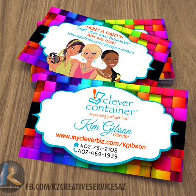Clever container business cards style 3